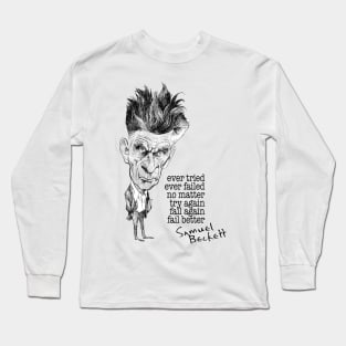 Samuel Beckett - Fail Better Long Sleeve T-Shirt